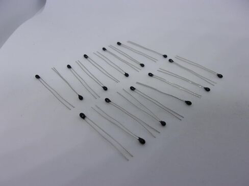 20 Pcs NTC Thermistor 10K MF52 3950 ±5% DIP Temperature Sensor Resistor in Kuwait