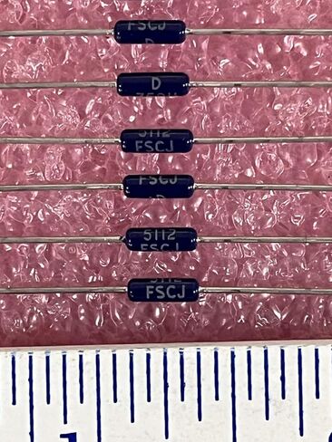 20 Pcs RNC55H5112FS 51.1K Ohm Metal Film Resistor 1/8W 125mW ±1% Axial in Kuwait