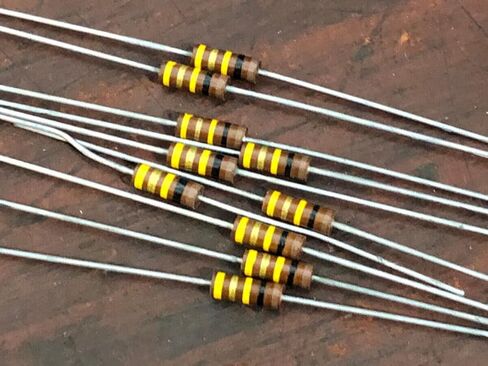 10 قطع جان RCR20G104JS المقاوم 1000 كيلو أوم 0.5 واط ± 5% #0069 in Kuwait