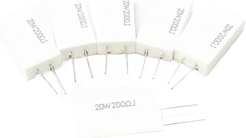 10 قطع RX27 20 واط السيراميك المقاومة العمودي الاسمنت المقاوم 0.01R ~ 100 كيلو 1 2 3.3 3.9 10 22 47 51 100 680 أوم 1 كيلو 20 كيلو 150 كيلو 0.1/0.3Ω(680R) in Kuwait