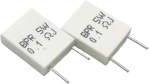 10PCS BPR56 5W Non-inductive Ceramic Cement Resistance 0.01R 0.015 0.022 0.025 0.02 0.033 0.047 0.05 0.1 0.15 0.2 0.25 0.5 1 Ohm(0.16R) in Kuwait