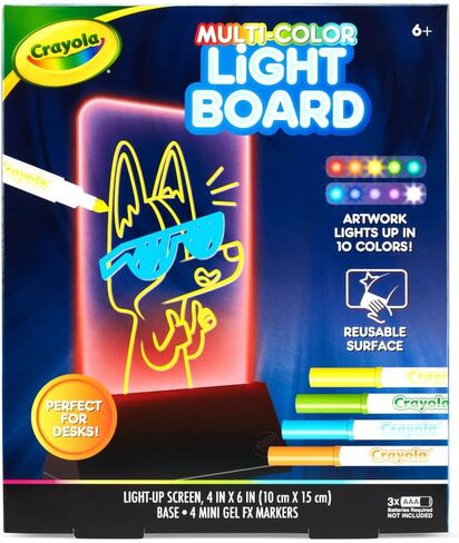 Crayola Ultimate Light Board - ColorVibe, Sound Reactive Light Up Drawing Tablet for Kids, LED Art Projector Board, Kids Gifts, Toys for Boys & Girls, Ages 6+ in Kuwait