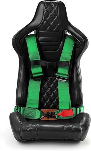 2 X Universal H-Style Racing Seat Belt black 3" STRAPS 4-Point Harness pair in Saudi Arabia