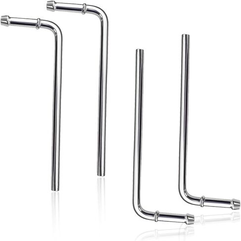 YoRise 4PCS Weld-in Car Exhaust Hanger Rods Kit, 90 Degree 7.5" Bend Muffler Hanger Bracket, Universal Exhaust Hangers for Most Cars (Gold) in Kuwait