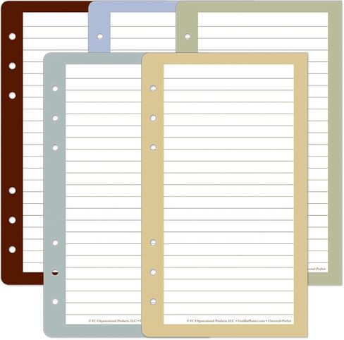 FranklinCovey - Color Wide Lined Pages for Ring-Bound FranklinCovey Planners | Bright, Organized Expansion Pages in 5 Colors (Classic, 50 Sheets) in Kuwait