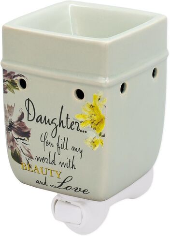 Elanze Designs Daughter Beauty & Love Ceramic Stoneware Electric Large Jar Candle Warmer in Saudi Arabia