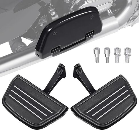 لوح قدم للركاب للدراجات النارية من Amazicha مع مجموعة دعامة تثبيت مناسبة لدراجة Harley Touring Road King Street Glide Road Glide Electra Glide Ultra Classic 1993-لاحقًا طراز Streamliner من الكروم in Kuwait