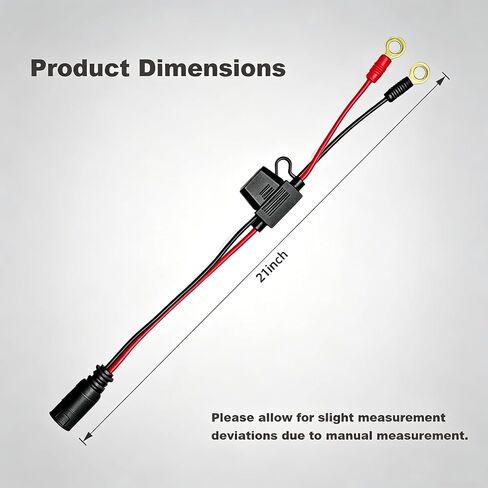 2-Pack M6 Eyelet Terminal Charger Cable compatible with NOCO GENIUS1 GENIUS2 Smart Battery Trickle Charger in Kuwait