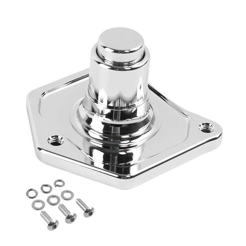 Starter Solenoid Cover Push Button Compatible with Sportster Big Twin 1991 2018 Black(Chrome) in Kuwait