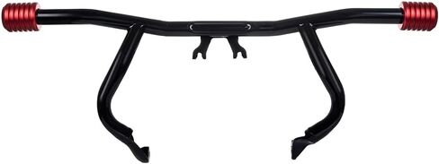Advanblack Protek Front Performance High Way Peg One Step Crash Bar for Harley 2009-2025 Touring Street Electra Glide Special Road King FLHT FLHXS FLHX FLHRXS (أسود CNC مع ترصيع الكربون) in Kuwait