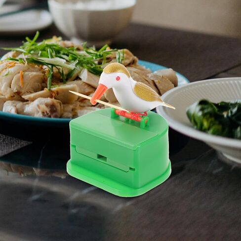 1 Set Bird Toothpick Box Toothpick case Storage Automatic Toothpick Dispenser Toothpick Dispenser Table toothpicks Plastic Toothpick Holder Container Cute Organizer Wooden in Saudi Arabia