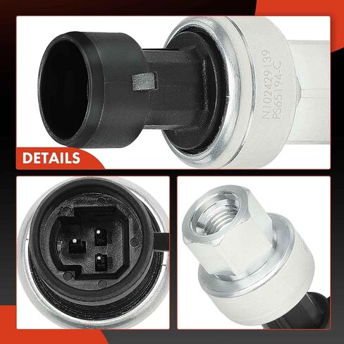 مفتاح ضغط محول الضغط A-Premium HVAC [3 دبابيس] متوافق مع موديلات شيفروليه وبويك وبونتياك وأولدزموبيل - بيريتا وكافالير وكورسيكا وكورفيت ولومينا وسينشري وريجال وسكايلارك in Kuwait