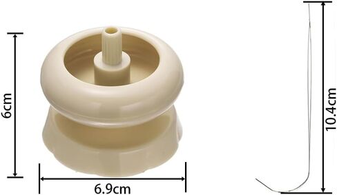 Clay and Seed Bead Spinner DIY Necklace Bracelet Threader Bead String Tool for Jewelry Making with Free Big Eyed Curved Needle in Kuwait