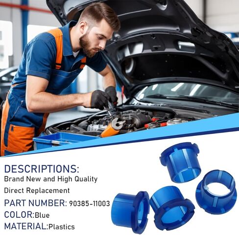 4PCS Car Transmission Shift Bushing, Vehicle Automatic Gear Shifter Linkage Arm Sleeve Bushing, Automotive OEM# 90385-11003 Replacement, Compatible with Cressida Pickup MR2 in Kuwait