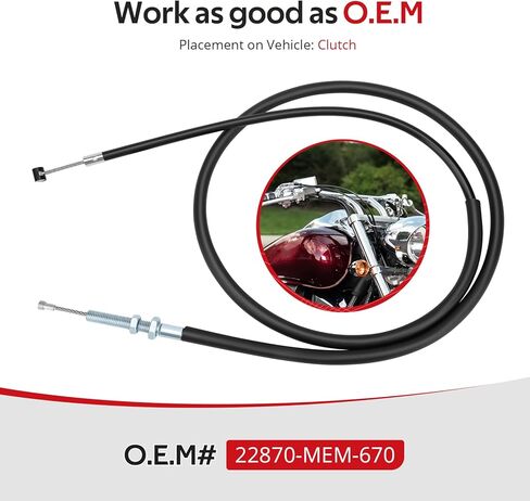 JAVIK Clutch Cable For Honda VTX1300C 2004-2009 O.E.M# 22870-MEM-670 in Kuwait