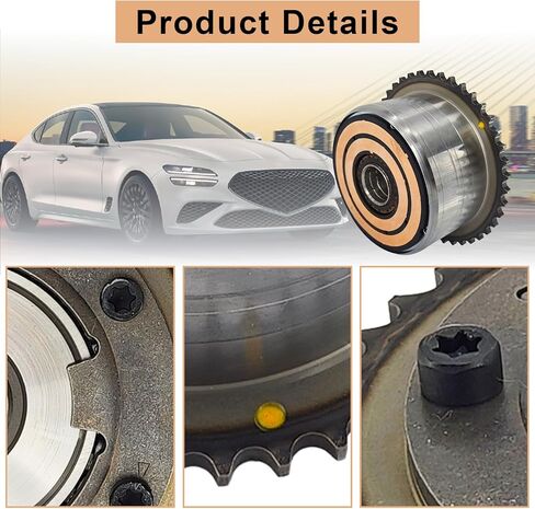 24350-2GGB0 CVVT Assy مدخل وصمام المحرك توقيت الملف اللولبي مع جهاز استشعار مناسب لشركة Hyundai G70/Santa Fe/Santa Fe Sport/Sonata/Tucson for Veloster N لكيا سورينتو/سبورتاج/ستينغر 16-22 in Kuwait