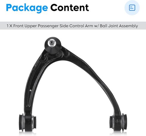 Front Upper Right Side Control Arm K80670 for Chevy Silverado 1500 2007-2016, Cadillac Escalade ESV EXT 2007-2013, Avalanche Suburban Tahoe GMC Sierra Yukon 1500 Suspension Kit w/Ball Joint Assembly in Kuwait