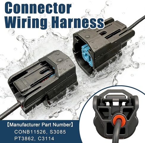 37240-R70-A04 مفتاح مستشعر ضغط الزيت مع طقم تسخير الأسلاك الموصل متوافق مع نماذج Honda Accord/Odyssey Acura MDX/RDX/RLX/TLX 3.5L V6 التي تحل محل #926-702 37240R70A02 CONB11526 in Kuwait