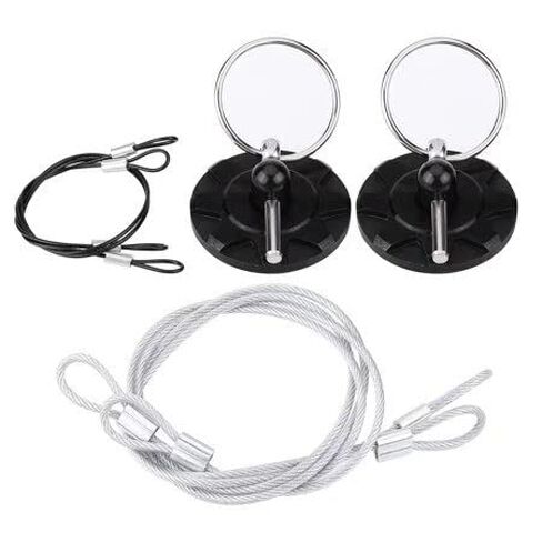 X-AVION Hood Pin Lock 2pcs Pack Universal Aluminum Bonnet Hood Pin Latch Lock Appearance Kit Black in Kuwait