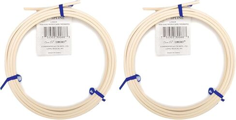Reed Spline for a 3/16" Groove, #8, Pressed Cane Mesh Chair Repair, Set of Two 6 Foot coils in Kuwait