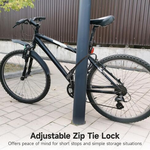 4 Pcs Zip Tie Locks, Adjustable 3-Digit Combination Cable Locks, Lightweight & Flexible Build, Ideal for Securing Bicycles, Helmets, Luggage, Fence in Kuwait