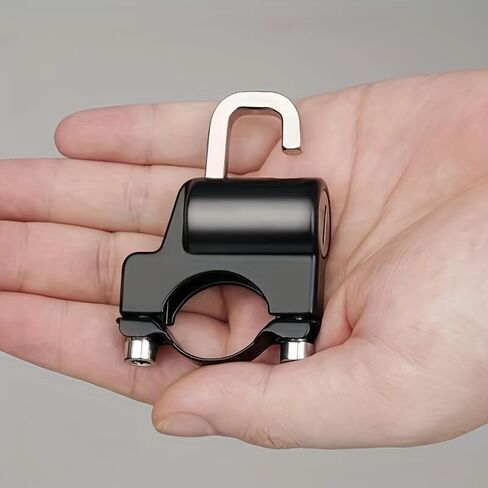 Motorcycle Helmet Lock, Universal Anti-Theft Helmet Lock for Electric Scooter Motorcycle, Heavy Duty Metal Security Lock with Combination Cable, Bike Accessories in Kuwait