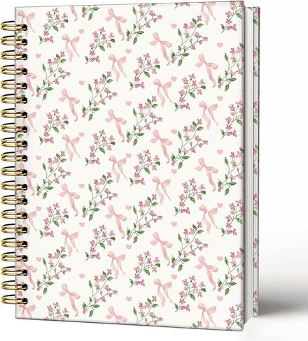 SkyCozy Chinoiserie Hummingbird Floral Notebook Journal، مجلة الطيور الزهرية الزرقاء للنساء، هدايا الطائر الطنان للنساء، دفتر ملاحظات حلزوني ذو غلاف صلب باللونين الأزرق والأبيض 5.5 × 8.3 بوصة in Kuwait