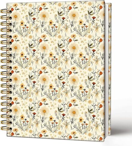 SkyCozy Chinoiserie Hummingbird Floral Notebook Journal، مجلة الطيور الزهرية الزرقاء للنساء، هدايا الطائر الطنان للنساء، دفتر ملاحظات حلزوني ذو غلاف صلب باللونين الأزرق والأبيض 5.5 × 8.3 بوصة in Kuwait