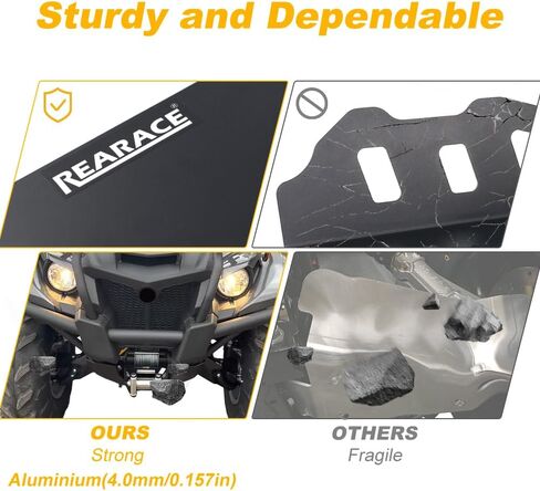 Front Bash Skid Plate Fit for YFM700/Kodiak Grizzly 700 2016-2025 Engine Mud Guard Bash Cover in Kuwait