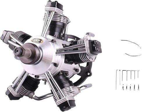 XLS FS400AR 12.8CCX5 محرك نيترو ميثانول متوهج رباعي الأشواط متوافق مع طائرة RC مماثلة لمحرك OS YS SAITO in Kuwait