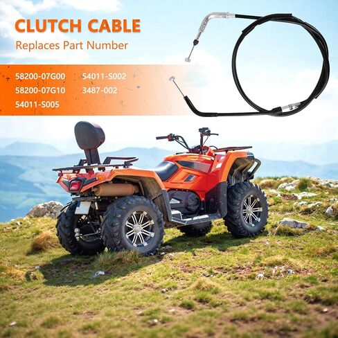 استبدال كابل القابض متوافق مع سوزوكي LTZ400 Quadsport 2003-2013، كابل القابض لـ Kawasaki KFX400، لـ Arctic Cat DVX400 ATV | استبدل 54011-S002 بـ 58200-07G00 in Kuwait