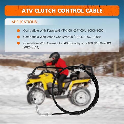 استبدال كابل القابض متوافق مع سوزوكي LTZ400 Quadsport 2003-2013، كابل القابض لـ Kawasaki KFX400، لـ Arctic Cat DVX400 ATV | استبدل 54011-S002 بـ 58200-07G00 in Kuwait