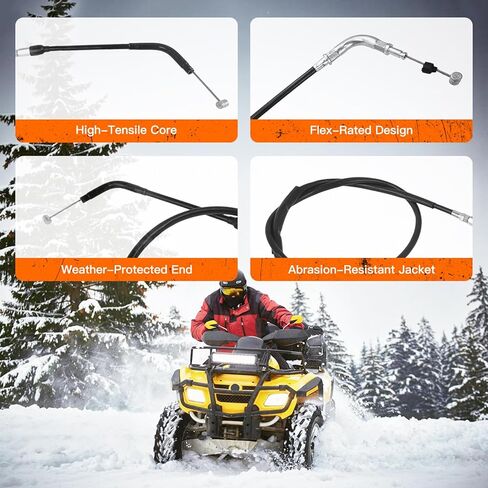 استبدال كابل القابض متوافق مع سوزوكي LTZ400 Quadsport 2003-2013، كابل القابض لـ Kawasaki KFX400، لـ Arctic Cat DVX400 ATV | استبدل 54011-S002 بـ 58200-07G00 in Kuwait
