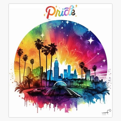 ملصق مغناطيسي من MAGNET Urban Pride Parade، لوس أنجلوس، كاليفورنيا، مقاس 5 بوصات in Kuwait