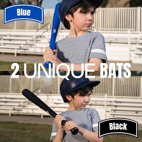 Wiffle Ball Bat and Ball Set (2 Bats and 3 Balls) - Lightweight Baseball Set for Backyard Games, Outdoor Practice, Training Drills and Recreational Use in Kuwait