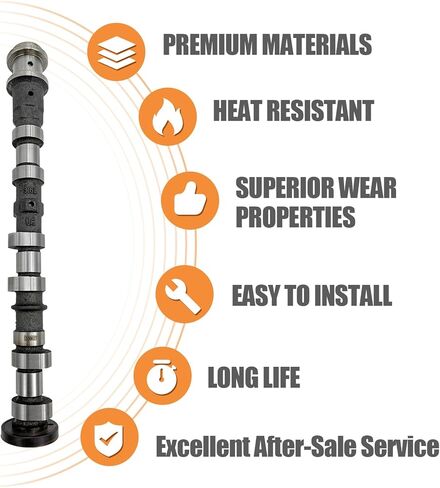 5184377AG Left Side Exhaust Camshaft Compatible with Jeep for Dodge for Chrysler & for Ram 3.6L V6 Models 05184377AH 5184377AE 5184377AF 5184377AD in Kuwait