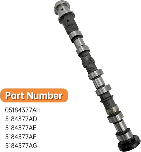 5184377AG Left Side Exhaust Camshaft Compatible with Jeep for Dodge for Chrysler & for Ram 3.6L V6 Models 05184377AH 5184377AE 5184377AF 5184377AD in Kuwait