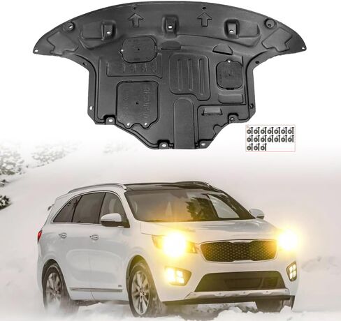 Engine Splash Shield Fit for Kia Sorento 2016 2017 2018 2019 2020 Lower Engine Case Guard Under Engine Cover Fit for Sorento Front Engine Guard Mud Flaps Including Screw Hardware in Kuwait