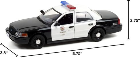 GreenLight 1:24 Drive (2011) - 2001 Ford Crown Victoria Police Interceptor - قسم شرطة لوس أنجلوس (LAPD) 84143 [الشحن من كندا] in Kuwait
