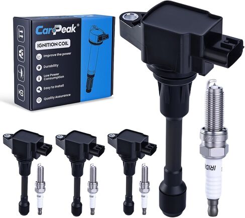 حزمة ملف الإشعال UF549 وقابس الإشعال 9029 يناسب 2007-2013 Nissan Altima Versa Sentra Rogue Cub NV200، 2014-2017 Infiniti QX60 M56 Q70 FX50، 2.5L 1.8L 1.6L 2.0L 5.0L 5.6L L4 in Kuwait
