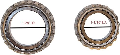RIGID HITCH INCORPORATED Pre-Greased Trailer Hub Kit (RHI-H-1000-PG-PR) 5 Bolt on 4-1/2 Inch Circle with 1-3/8" & 1-1/16" I.D. Bearings - One Pair in Kuwait