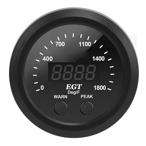 Gas Temperature Meter High Performance 0-1800℉ Red LED Digital Display Auto Accessories 2-1/16in 52mm Universal in Kuwait
