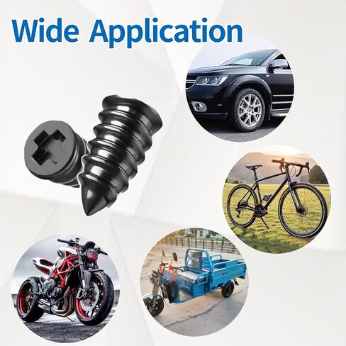 Tire Repair Rubber Nail Kit with Extraction Pliers, Screwdriver and Gloves - 40 PCS Vacuum Tire Repair Screws, Emergency Tubeless Tire Plug Kit for Car, Motorcycle, Truck, SUV, ATV in Kuwait