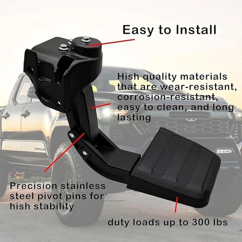 PT392-35920 Tailgate Bed Folding Truck Step Retractable Bumper Assembly Kit Fits Toyota Tacoma 2024 2025 in Kuwait