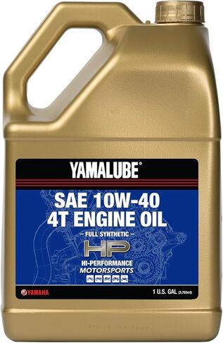 ياماها يامالوب 10W-40 4T زيت محرك اصطناعي كامل عالي الأداء - 1 جالون، # LUB-10W40-FS-04 in Kuwait