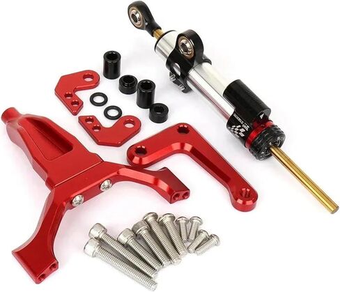Mount Support Set Motorcycle Steering Damper Mounting Bracket Kit for MT 09 MT09 MT-09 2024 2025 Buffer Stabilizer Support Adjustable Buffer Control Bar in Kuwait