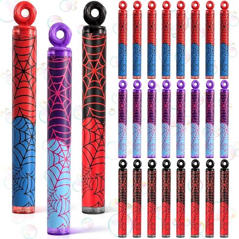 Leitee 24 Pcs Kpop Party Favors, Mini Bubble Wands Purple Crack Print Bubble Wands for Kpop Birthday Party Decoration Goodie Bags Piñata Treat Bags Stuffers Prize in Kuwait