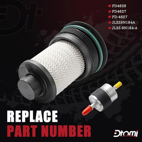 فلتر الوقود، محرك الديزل Powerstroke متوافق مع Ford Vehicle F150 2018 2019 2020 2021 3.0L EcoDiesel استبدال # FD4627 FD-4627 JL3Z9N184A in Kuwait