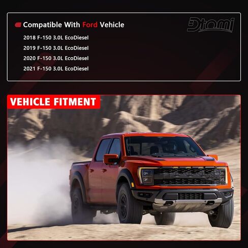 فلتر الوقود، محرك الديزل Powerstroke متوافق مع Ford Vehicle F150 2018 2019 2020 2021 3.0L EcoDiesel استبدال # FD4627 FD-4627 JL3Z9N184A in Kuwait