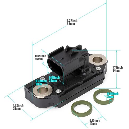 Exhaust Gas Pressure Sensor Delta DPF Sensor Differential Pressure Sensor 4307166 2872424 4MPP2-13 fits for Cummins ISB 6.7L and 4BT 6AT 6BT in Kuwait